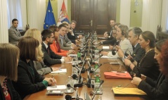 27 March 2015 The members of the Foreign Affairs Committee and the European Integration Committee with the EU High Representative for Foreign Affairs and Security Policy and European Commission Vice-President 